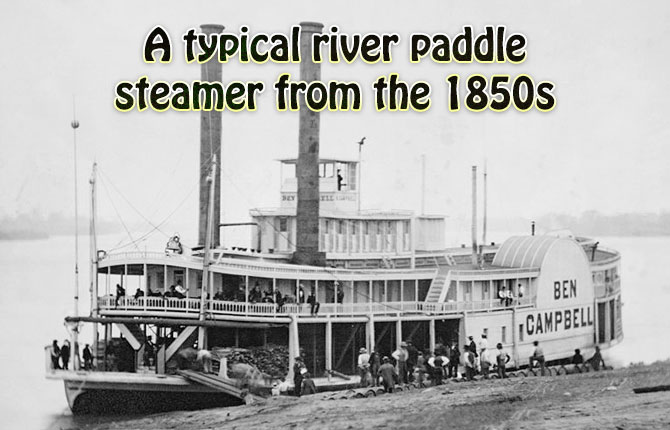 typical river paddle