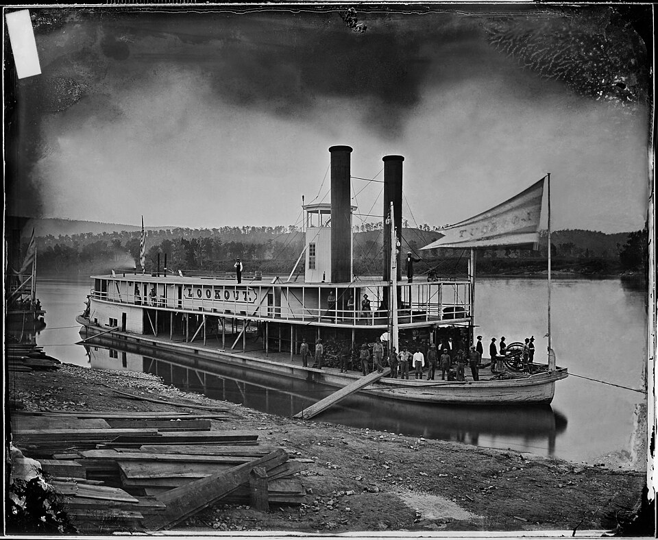 Lookout, transport steamer on the Tennessee River, c. 1860–1865