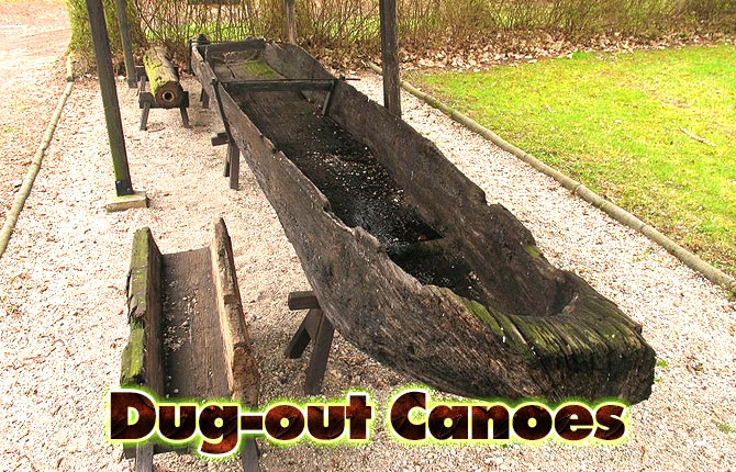 Dug-out-canoes