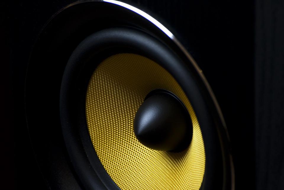 a close up of a speaker membrane