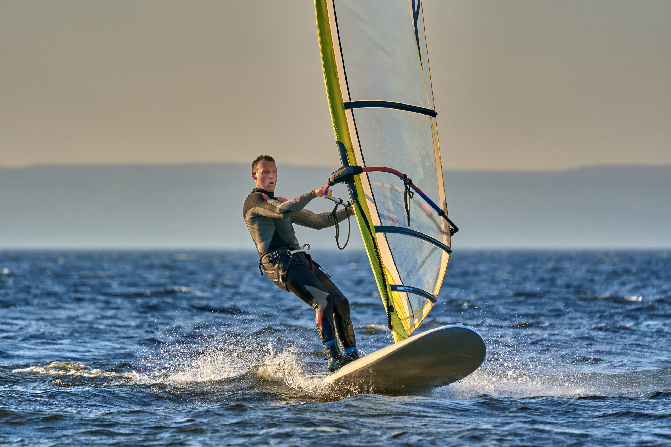 a-man-windsurfing