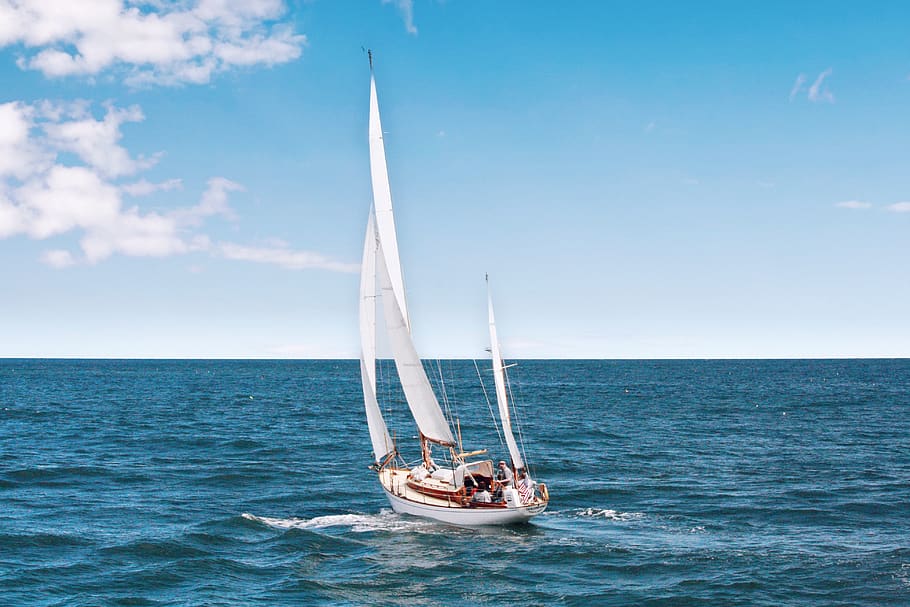 a-sailboat-on-the-sea