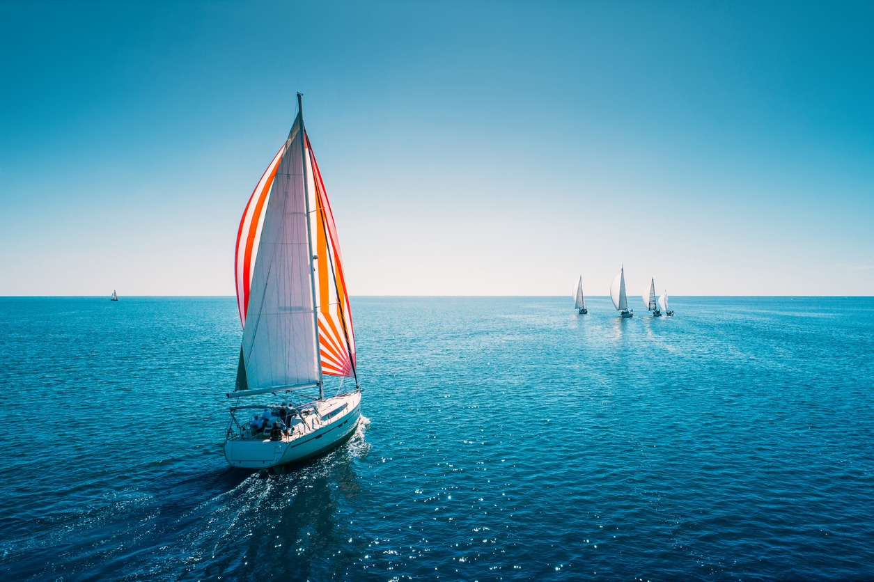 A-regatta-sailing-ship-yacht-on-open-sea