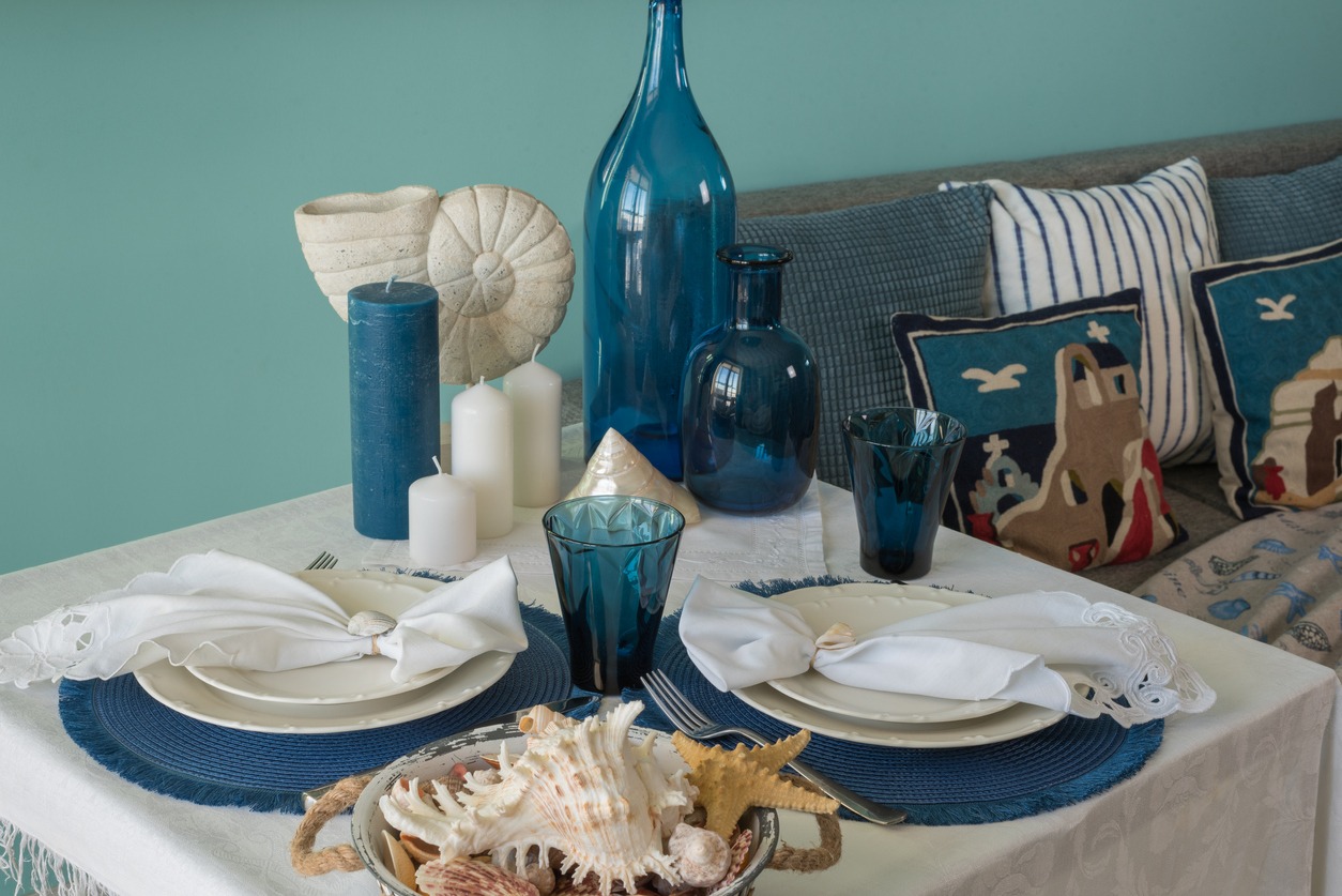 A-table-with-marine-themed-decorations