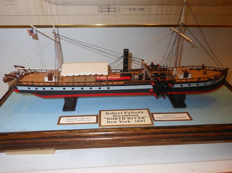 Robert-Fulton-Starts-Creating-Steam-Boats-in-1807