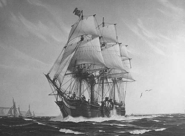 SS-Savannah-the-first-steam-powered-ship-to-cross-the-Atlantic-Ocean