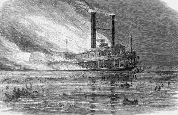 Sultana-the-ship-catching-fire-from-overload