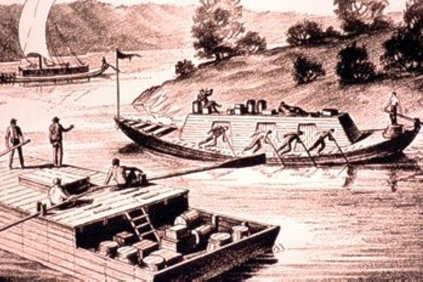 The-Keelboats-Started-Transporting-Commodities-Along-the-Rivers-of-South-by-1810